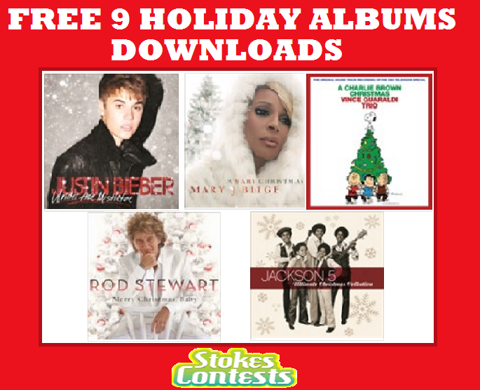 Image FREE 9 Holiday Albums Download From Ariana Grande, Justin Beiber, Rod Stewart and MORE! TODAY ONLY!