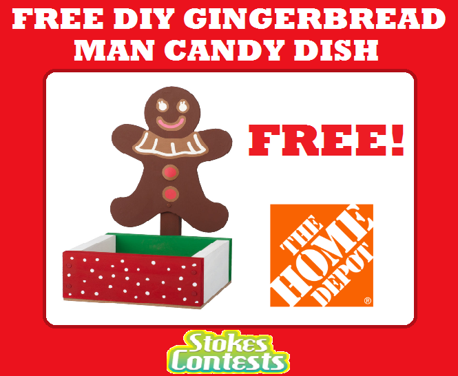 Image FREE DIY Gingerbread Man Candy Dish TOMORROW ONLY!