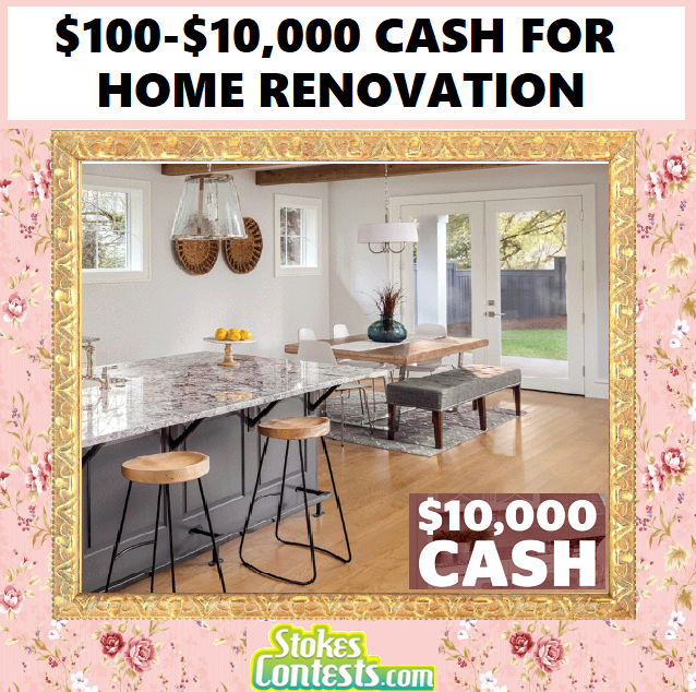 Image $100 - $10,000 CASH for Home Renovations!