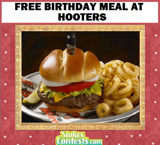 Image FREE Birthday Meal at Hooters