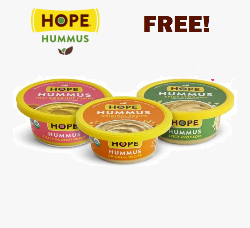 Image FREE Tote Bag and 3 FREE Flavors Of HOPE Hummus!