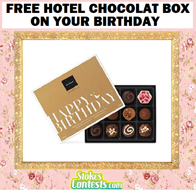 Image FREE Hotel Chocolat Box on Your Birthday