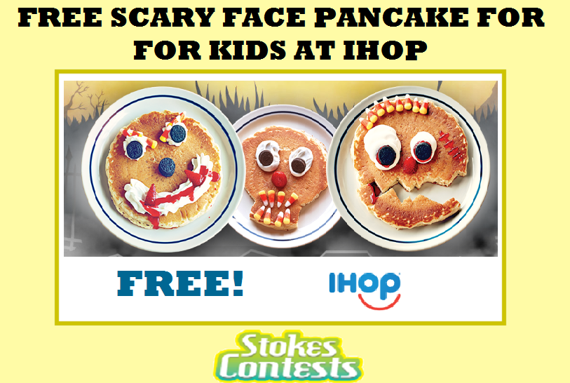 Image FREE Scary Pancake for Kids at IHop