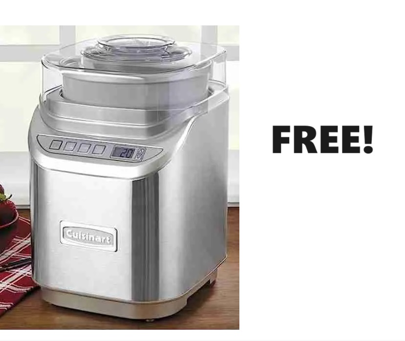 Image FREE Cuisinart Ice Cream Maker Machine