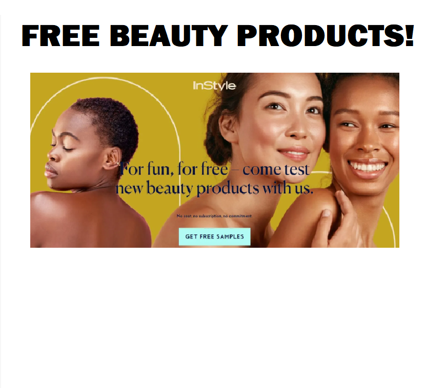 Image FREE Beauty Product Samples From InStyle Beauty Club