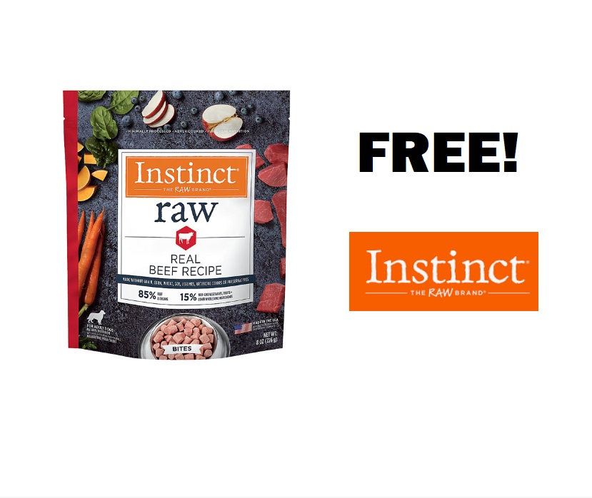 Image FREE 8 oz. Bag of Instinct Frozen Raw Adult Dog Food