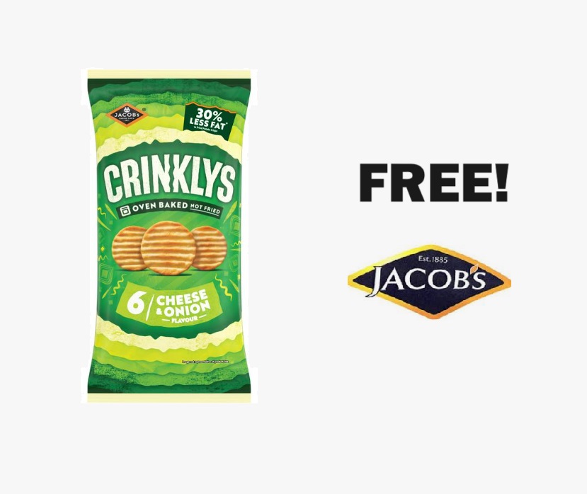 Image FREE 6 PACK of Jacob’s Cheese & Onion Crisps 