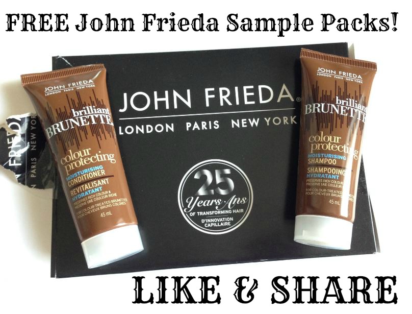 Image FREE John Frieda Sample Packs