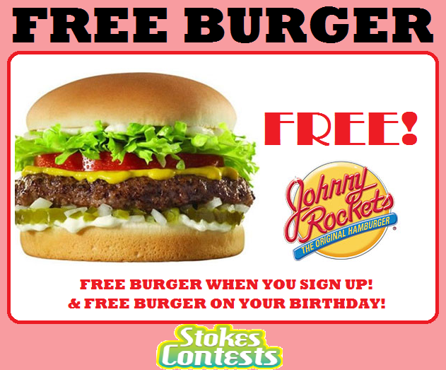 Image FREE Burger from Johnny Rockets