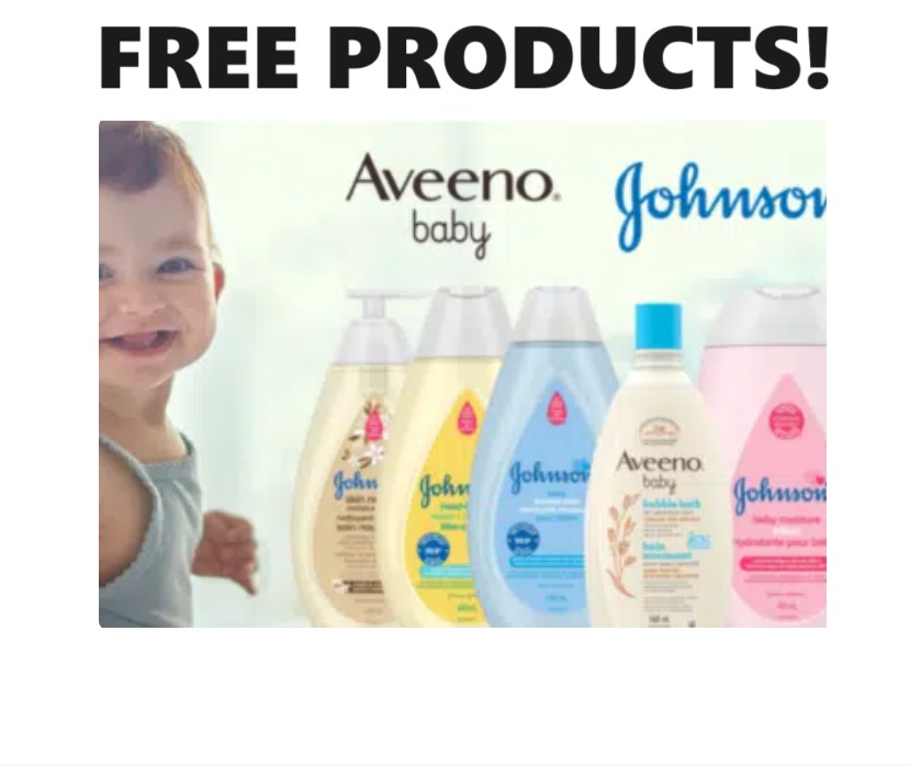 Image FREE Johnson’s Baby Wash, Baby Lotion, Aveeno Bubble Bath & MORE!