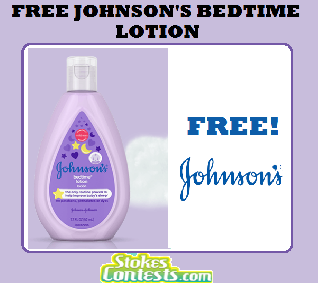 Image FREE Johnson's Bedtime Lotion