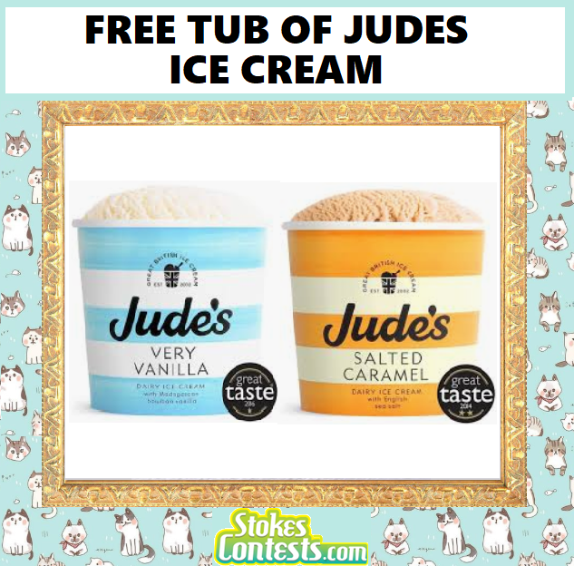 Image FREE Tub of Judes Ice Cream