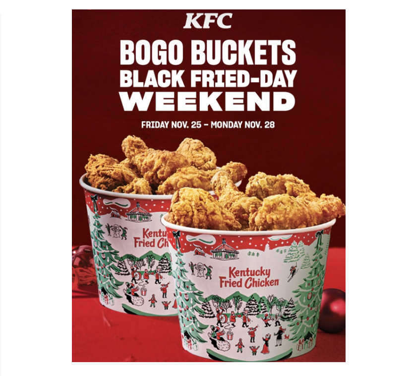 Image BOGO FREE Buckets of KFC Chicken on DoorDash & SkipTheDishes