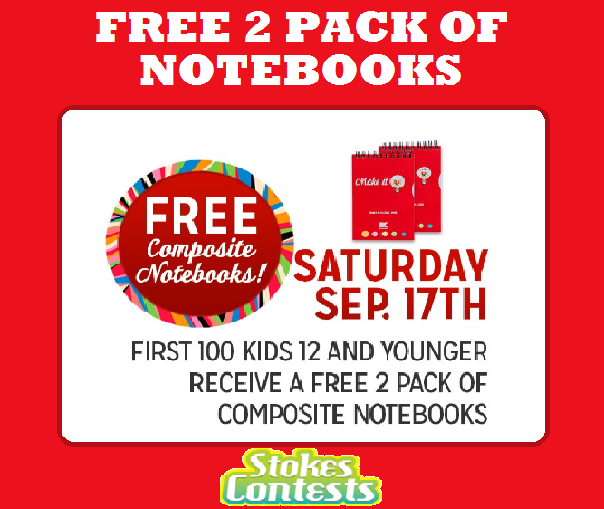 Image FREE 2 Pack Notebooks TOMMORROW ONLY!