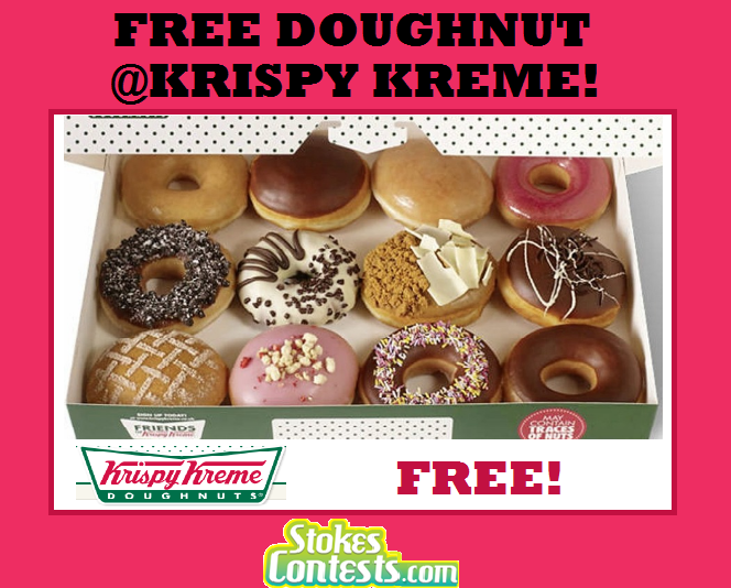 Image FREE Doughnut at Krispy Kreme! TODAY ONLY!