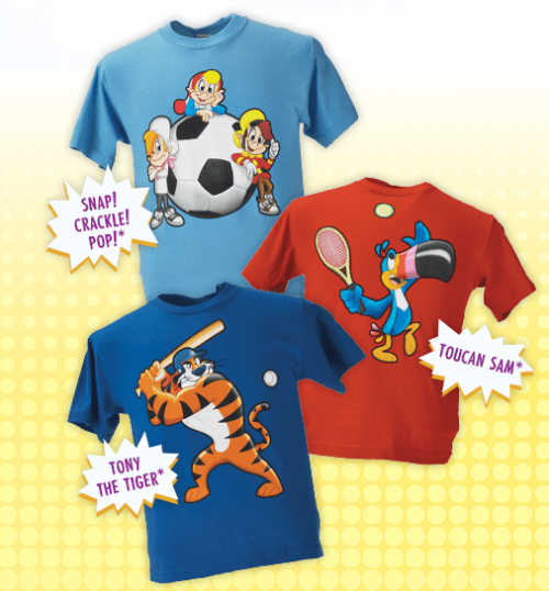 Image FREE Kids T-Shirt with Purchases of Kellogg's Cereal & Snacks