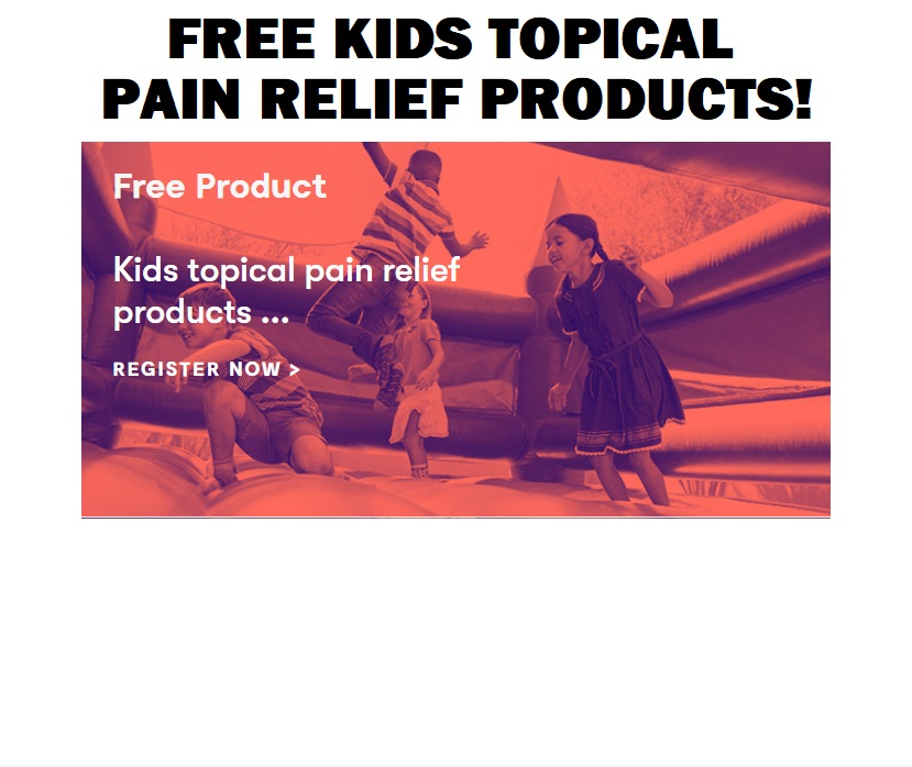 Image FREE Kids Topical Pain Relief Products