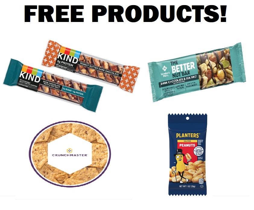 Image FREE Kind Bars, Planters Salted Peanuts, Crunchmaster Crackers, or Member's Mark Better Nut Bar