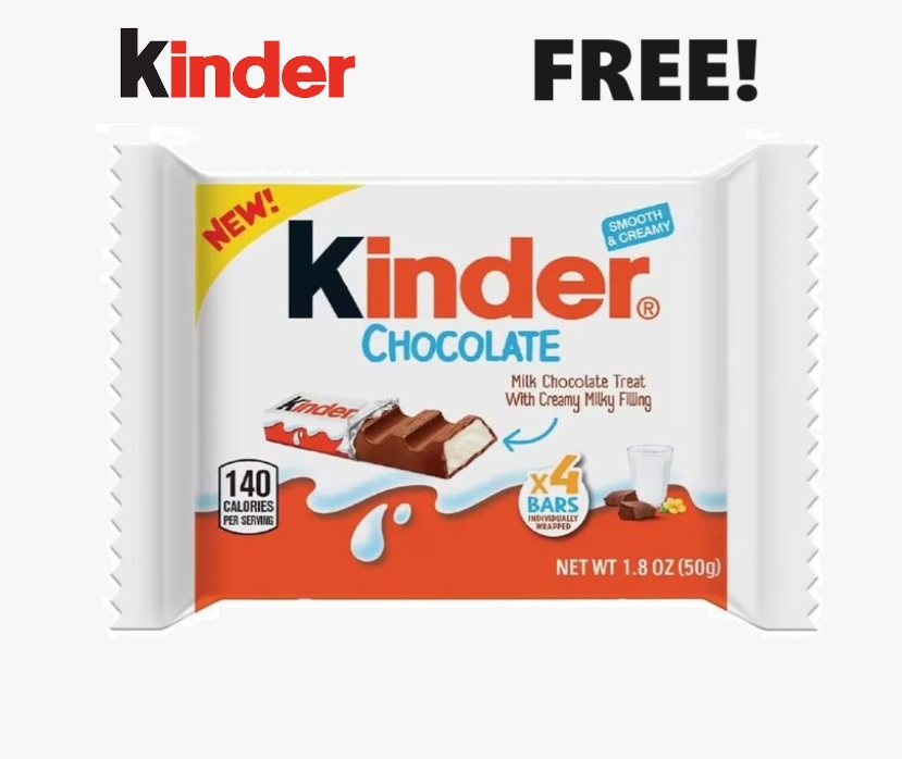 Image FREE Kinder Chocolate Bar