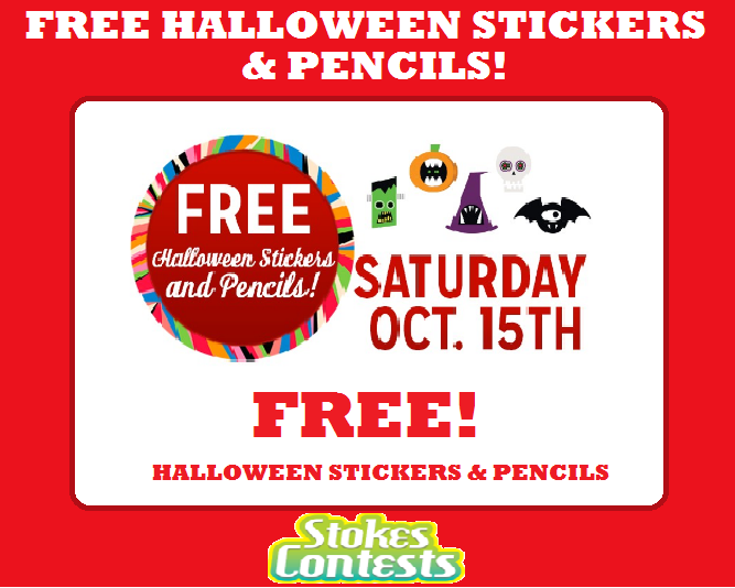 Image FREE Halloween Stickers & Pencils TOMORROW ONLY!