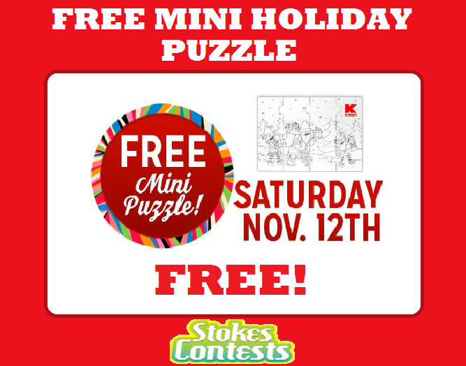 Image FREE Mini Holiday Puzzle TOMORROW ONLY! 