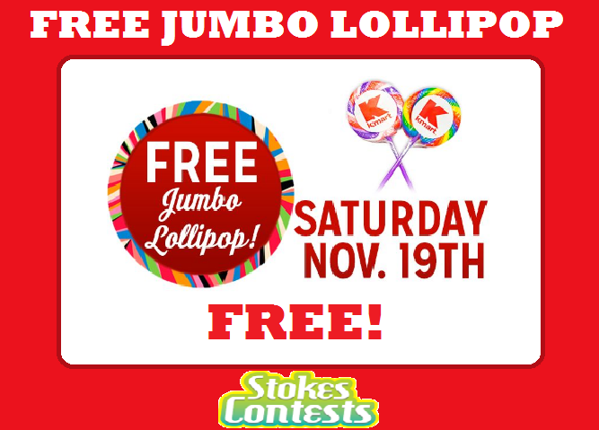 Image FREE Jumbo Lollipop TOMORROW ONLY!