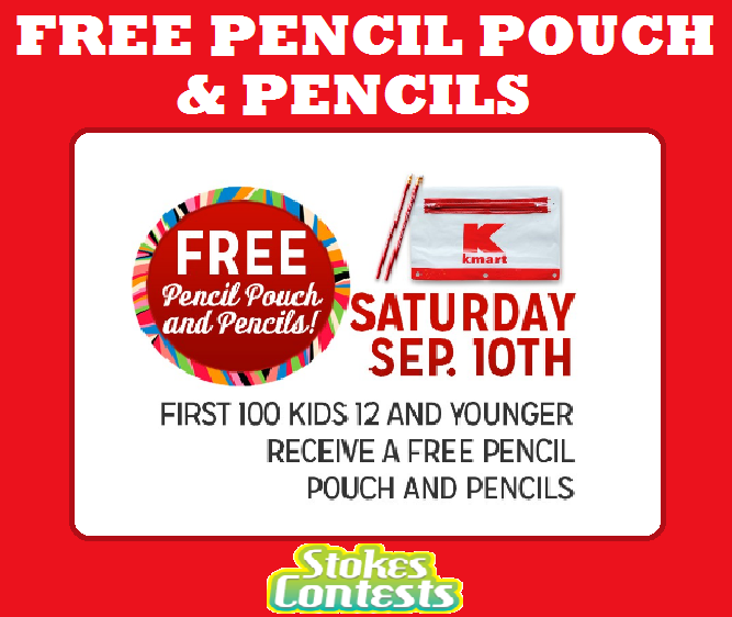 Image FREE Pencil Pouch & Pencils TOMMORROW ONLY!