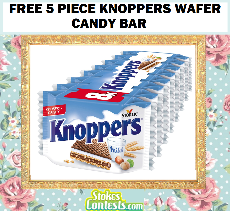 Image FREE 5 Piece Knoppers Wafer Candy Bar