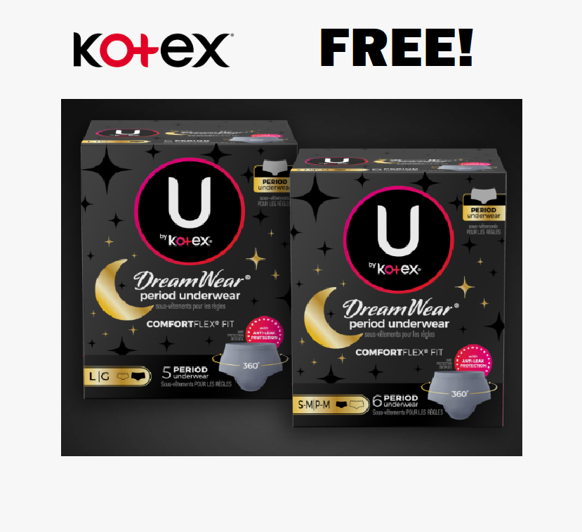 Image FREE Kotex Period Underwear