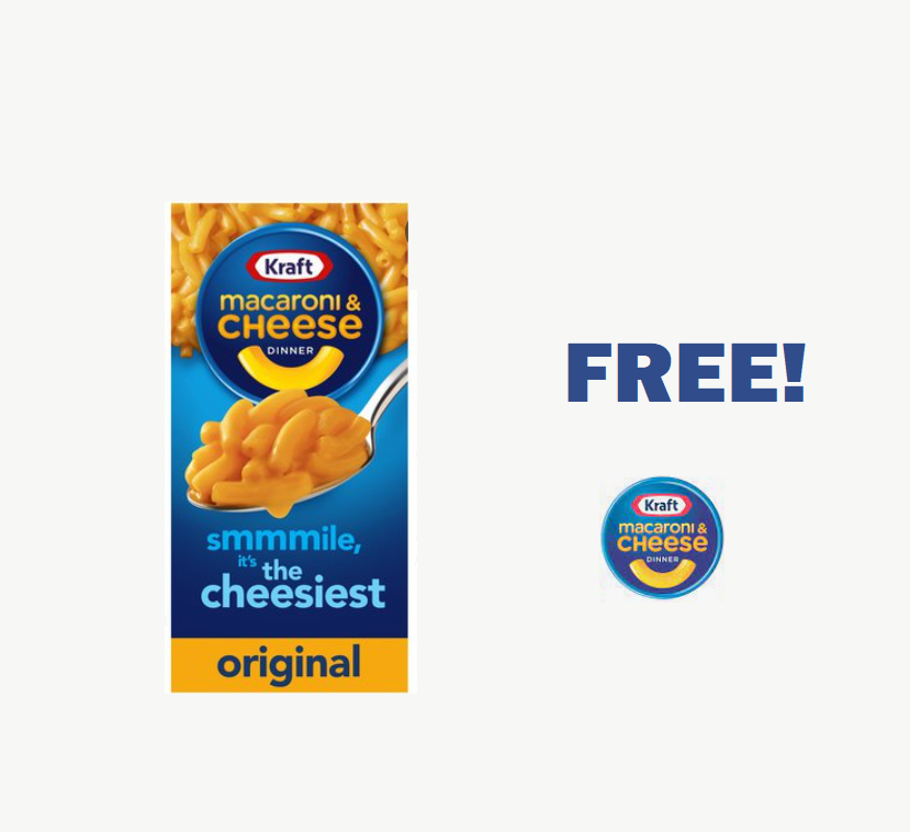 Image FREE Kraft Macaroni & Cheese