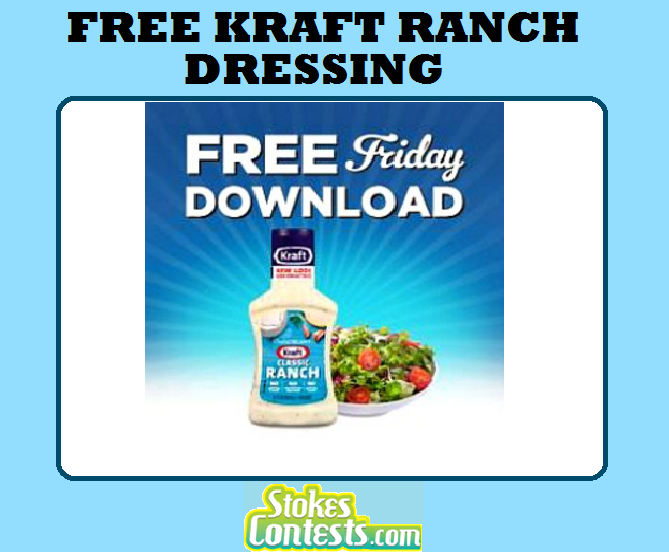 Image FREE Kraft Ranch Dressing TODAY ONLY!