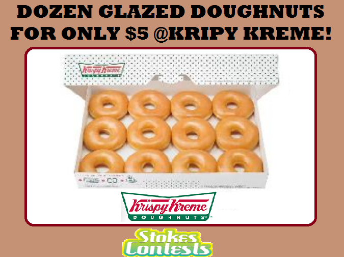 Image Dozen Original Glazed Doughnuts @Krispy Kreme For ONLY $5! TOMORROW ONLY!