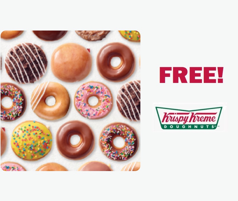Image FREE Doughnut of Your Choice at Krispy Kreme on June 2. TOMORROW!