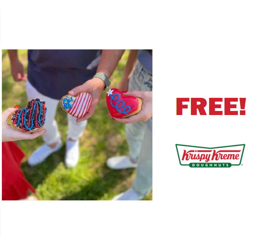 Image FREE Doughnut At Krispy Kreme Through July 4th