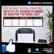 Image FREE Liverpool FC Wall Planner