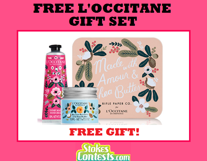 Image FREE L'Occitane Gift Set