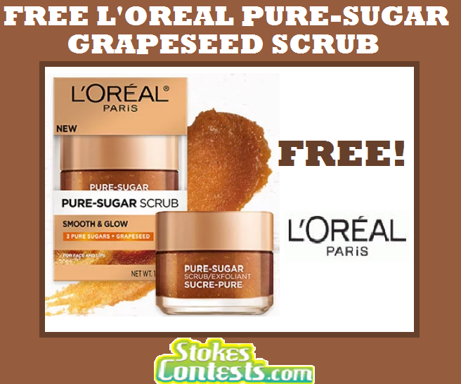 Image FREE L'Oreal Pure-Sugar Grapeseed Scrub 