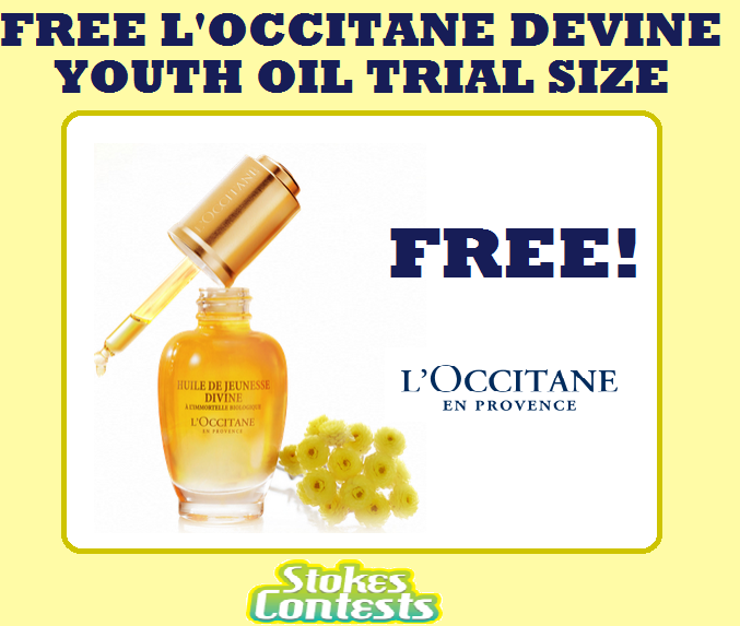 Image FREE L'Occitane Divine Youth Oil Deluxe Trial Size