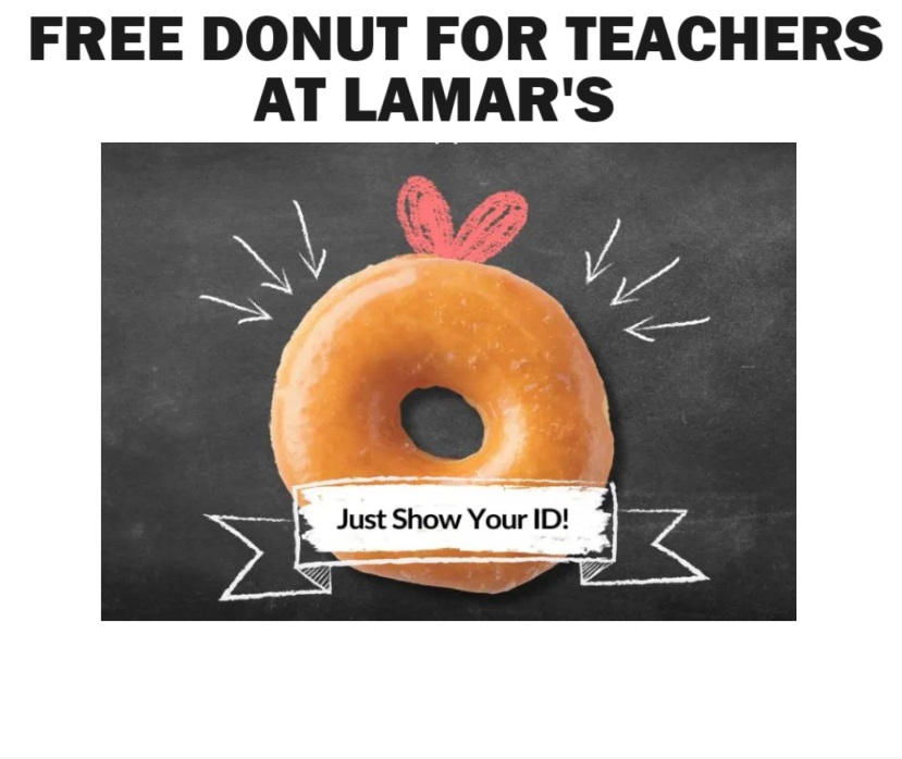 Image FREE Donut For Teachers At LaMar’s Donuts & Coffee