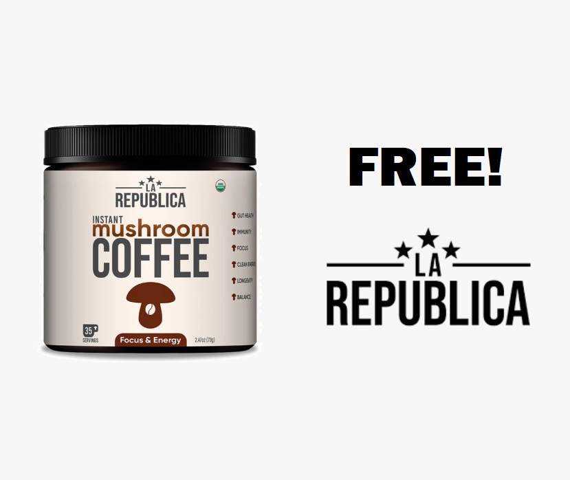 Image FREE La Republica Mushroom Coffee