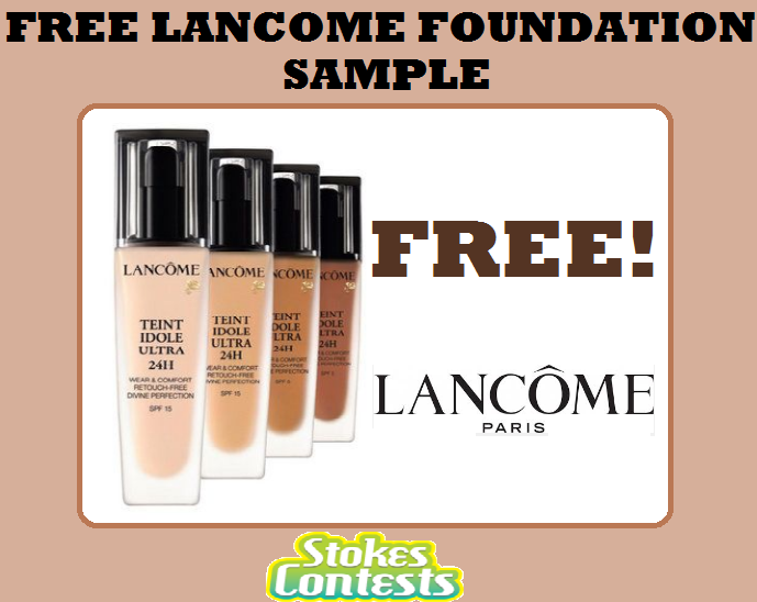 Image FREE Lancome 24H Foundation Sample