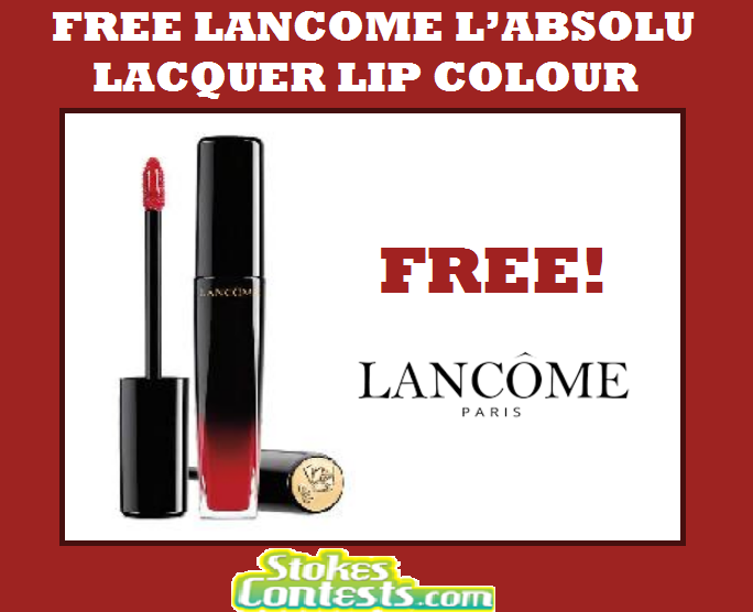 Image FREE Lancome L’Absolu Lacquer Lip Color