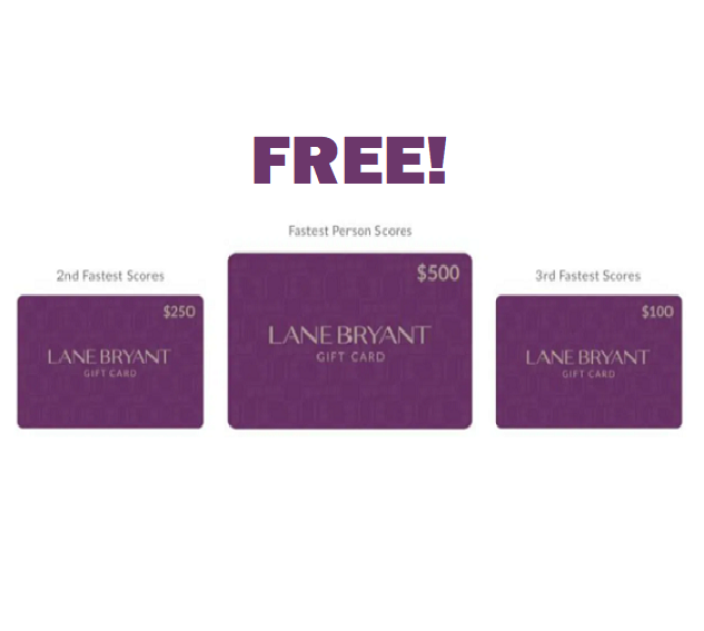 Image FREE $100-$250 Lane Bryant Gift Cards