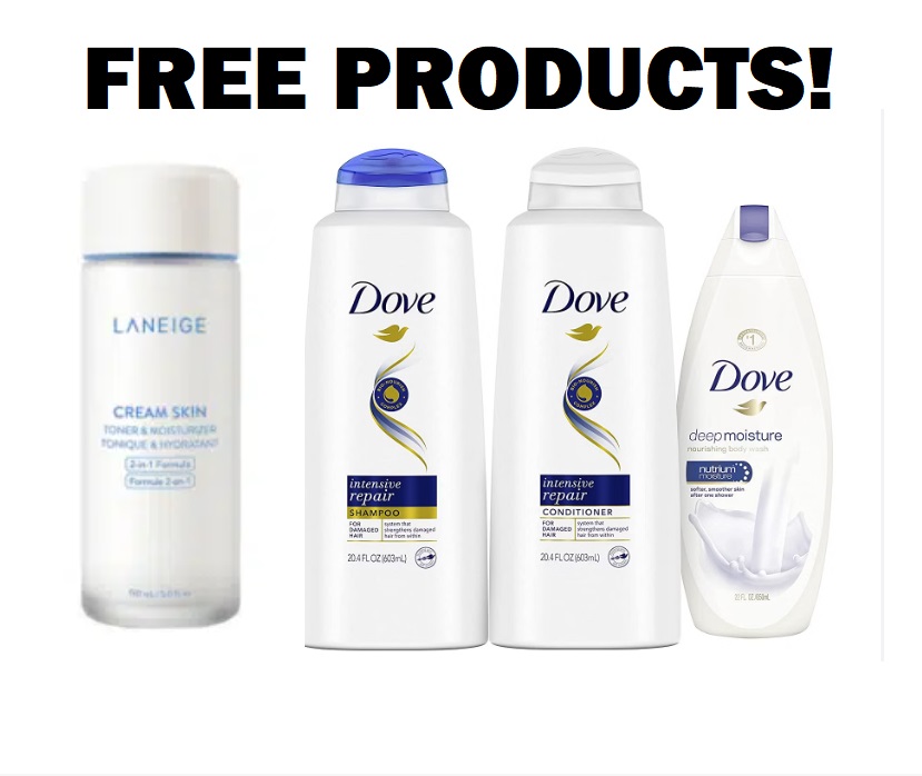 Image FREE Products from Laneige, Clarins, Ducray, Dove & MORE!