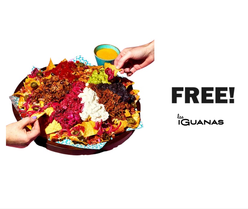 Image FREE Las Iguanas Nachos & Drinks