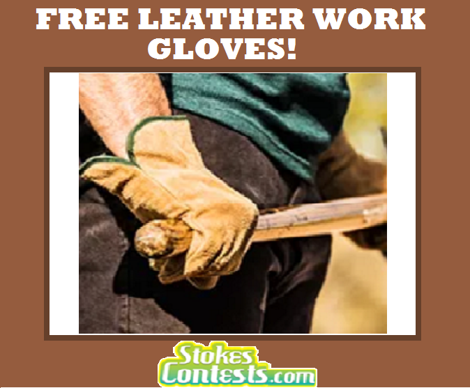 Image FREE Leather Work Gloves!