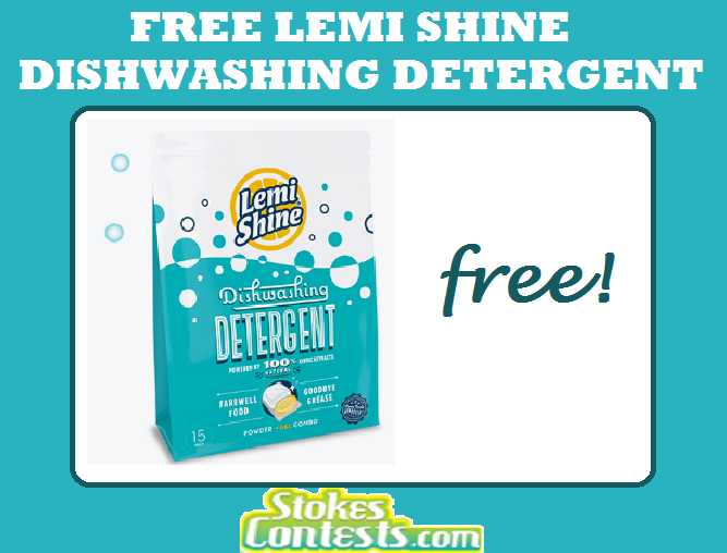 Image FREE Lemi Shine Dishwashing Detergent sample 