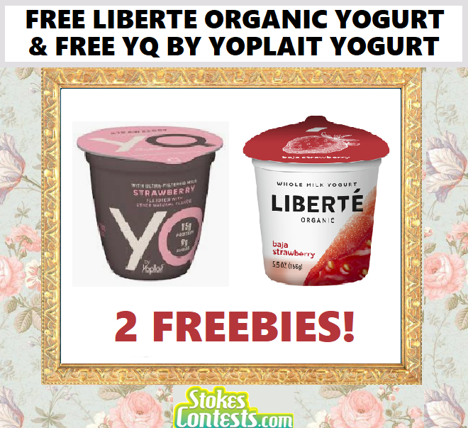 Image FREE Liberte ORGANIC Yogurt & FREE YQ by Yoplait Yogurt