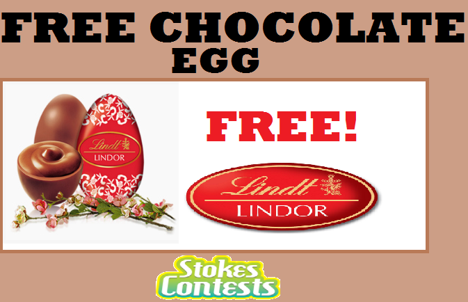 Image FREE Lindt Lindor Milk Chocolate Egg TODAY Only!