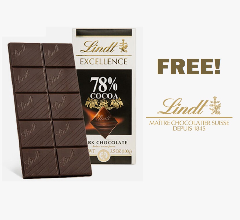 Image FREE Lindt Excellence Bar Coupon